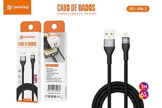 PEINING - CABO DE DADOS E CARREGAMENTO TURBO TECIDO iOS 1M - PEI-J88-2