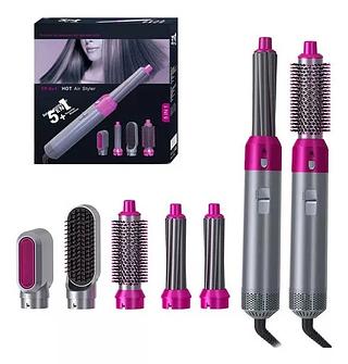220V - SECADOR/ESCOVA DE CABELO 5 EM 1 MULTIFUNCIONAL