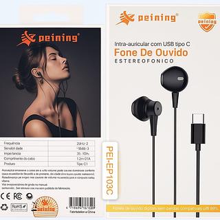 PEINING - FONE DE OUVIDO TC ESTEREOFONICO - PEI-EP103C