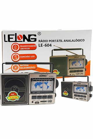 LELONG - RADIO PORTATIL ANALOGICO - LE-604