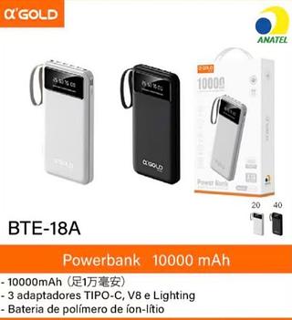 AGOLD - PORTATIL POWER BANK 10000 mAh