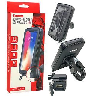 SUPORTE CASE DE MOTO CAPA COM CARREGADOR
