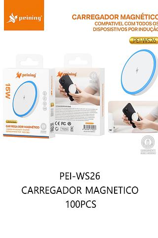 PEINING - CARREGADOR MAGNETICO POR INDUÇÃO - PEI-WS26