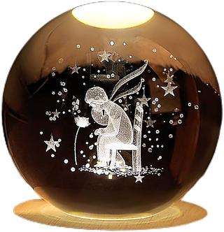 OASIS - LUMINARIA ESFERICA - O PEQUENO PRINCIPE E A ROSA - OIH-4853