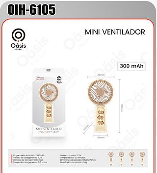 AOSIS - MINI VENTILADOR DE MESA 3 VELOCIDADES