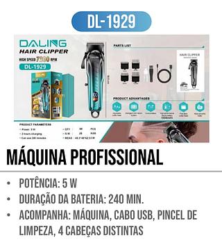 DALING - MAQUINA PROFISSIONAL HAIR CLIPPER HIGH SPEED DL-1229