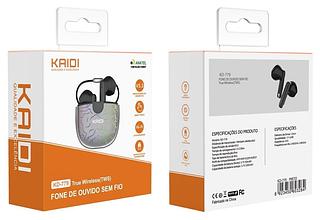 KAIDI - FONE BLUETOOTH 5.3 RPG TWS RGB