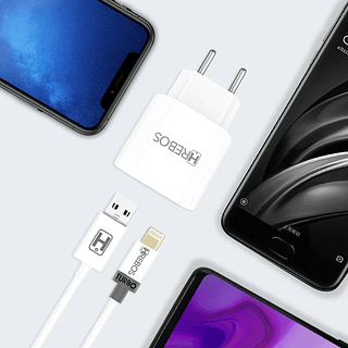 HREBOS - CARREGADOR TURBO 18W iOS - HS-351i