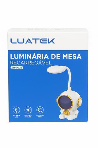 LUATEK - LUMINARIA DE MESA RECARREGAVEL - ZB-7025