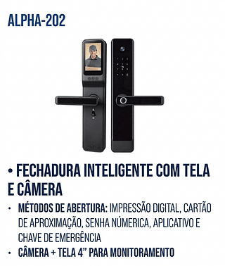 FECHADURA INTELIGENTE COM TELA