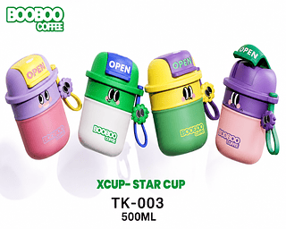 GARRAFA INFANTIL STAR CUP BOOBOO COFFEE 500ML