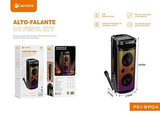 PEINING - ALTO FALANTE COM 2 MICROFONES - PEI-SP04