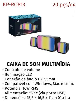 HORUS - CAIXA DE SOM MULTIMIDIA 16W - KP-RO813