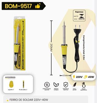 BOMVINK - FERRO DE SOLDAR - BOM-9517