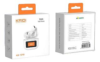 KAIDI - FONE BLUETOOTH TWS COM TELA TOUCH - KD-7219