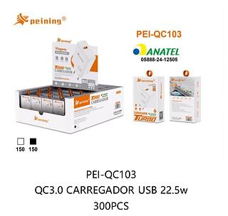 PEINING - FONTE/CARREGADOR USB TURBO 22.5W