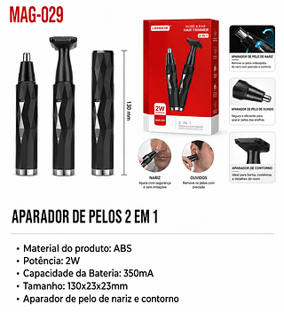 APARADOR DE PELOS 2 EM 1