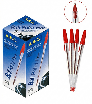 CX/50 - CANETA ESFEROGRAFICA VERMELHA 50PÇ