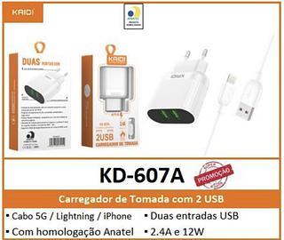 KAIDI - CARREGADOR 12W iOS - KD-607A