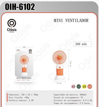 AOSIS - MINI VENTILADOR DE MESA 3 VELOCIDADES