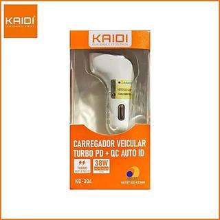 KAIDI - CARREGADOR VEICULAR TURBO - KD-304