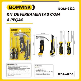 KIT DE FERRAMENTAS 4 PÇS