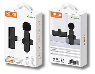 KAIDI - MICROFONE DE LAPELA IOS COM 1 MICROFONE - KMF5-A