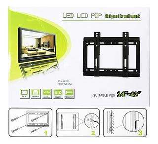 SUPORTE TV / MONITOR FIXO VESA 75X75 DE 14" A 42"