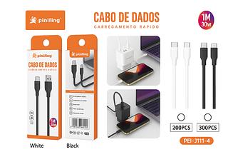 PEINING - CABO DE DADOS E CARREGAMENTO TURBO TC / iOS 1M - PEI-J111-4