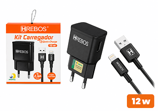 HREBOS - CARREGADOR 12W iOS - HS-81i