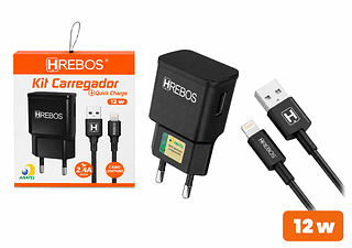 HREBOS - CARREGADOR 12W iOS - HS-81i