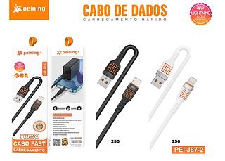 PEINING - CABO DE DADOS E CARREGAMENTO TURBO USB / iOS 1M - PEI-J87-2