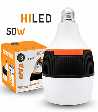 LAMPADA DE EMERGENCIA LED 50W 2 EM 1