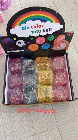 SQUISH DE POLVO COM GLITTER CX COM 144PÇ