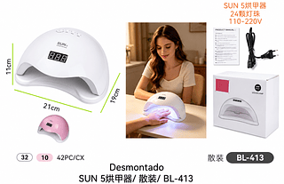 CABINE LED UV SUN 5 48W BIVOLT PARA UNHAS EM GEL