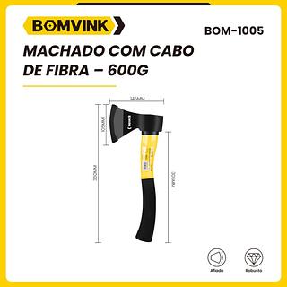BOMVINK - MACHADO COM CABO DE FIBRA - BOM-1005