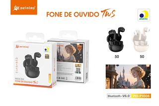PEINING - FONE DE OUVIDO TWS V6.0 P1006