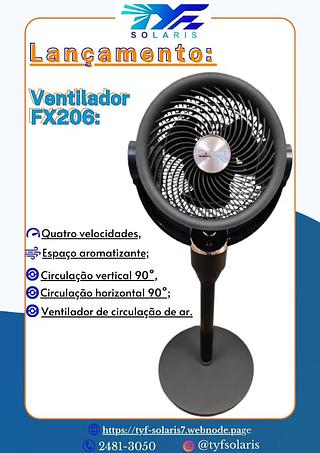VENTILADOR DE CHÃO CIRCULAÇÃO SILENCIOSO 70W 3 PAS - 110V