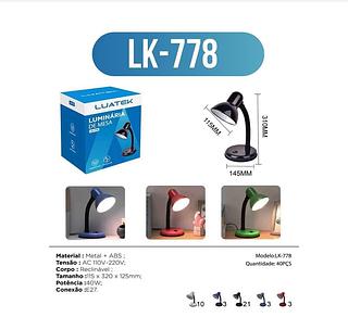 LUATEK - LUMINARIA DE MESA 778 - LK-778
