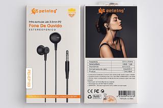 PEINING - FONE DE OUVIDO ESTEREOFONICO P2 - PEI-EP103