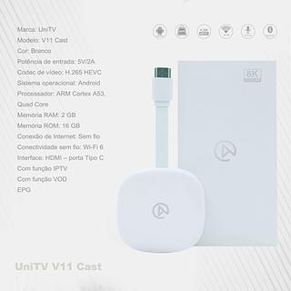 V11 8K - APARELHO UNITV V11 CONVERSOR 8K