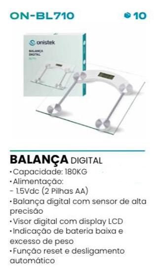 ONISTEK - BALANÇA DIGITAL COM ALTA PRECISAO 180KG - ON-BL710