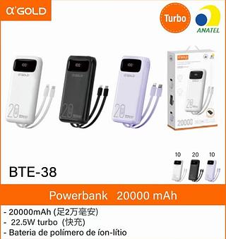 AGOLD - PORTATIL POWER BANK 20000 mAh