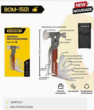 BOMVINK - MARTELO MULTIFUNCIONAL - BOM-1501