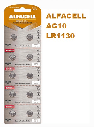 ALFACELL - BATERIA OXIDO DE PRATA - AG10-LR1131