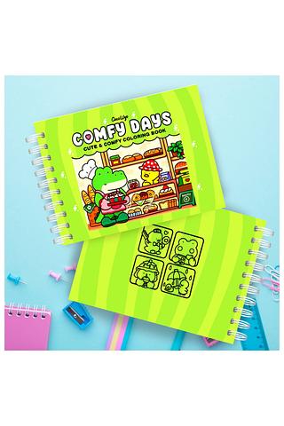 CADERNO / LIVRO PARA COLORIR COMFY DAYS 03 (ACETATO) CAPA DURA