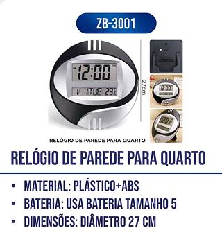 LUATEK - RELOGIO DE PAREDE PARA QUARTO 27CM - ZB-3001