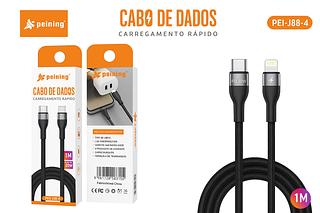 PEINING - CABO DE DADOS E CARREGAMENTO TURBO TECIDO TC / iOS 1M - PEI-J88-4