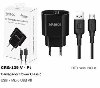 CARREGADOR POWER USB/V8