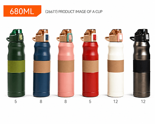 GARRAFA TERMICA INOX 680ML COM TAMPA FLIP E ALÇA PORTATIL SEM GARANTIA